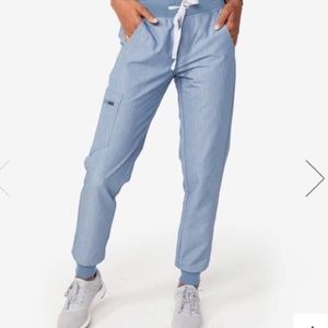 FIGS Scrub Jogger Pant (Zamora) in Heather Indigo